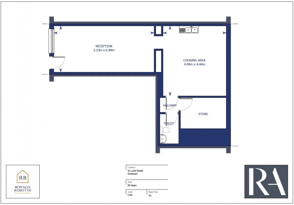 Floorplan for Laird Street, Greenock