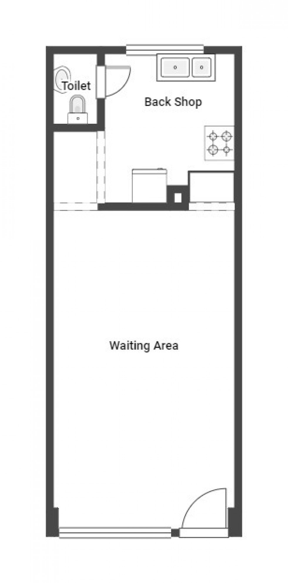 Floorplan for Orangefield Chip Shop, Greenock