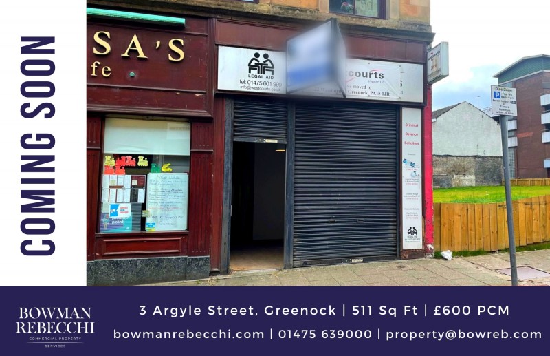 Refurbished Greenock Town Centre Unit Coming To Market