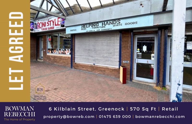 Prominent Greenock Town Centre Unit Secures New Tenant